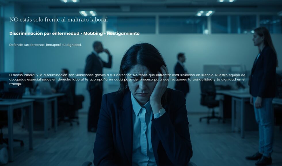 Discriminación Laboral, Moobing, Maltrato Laboral
